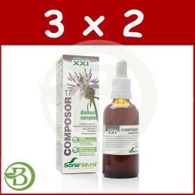 Pack 3x2 Composor 17 Diabesil Complex 50Ml. Soria Natural