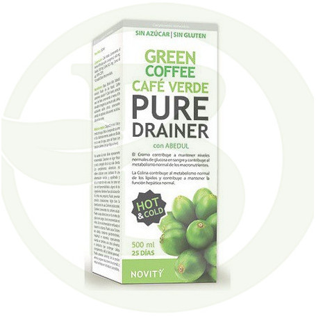 Café Verde Pure Drainer con Abedul 500Ml. Novity