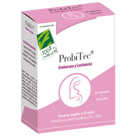 Probitec® Gravidez e Amamentação (30 Cápsulas + 30 Pérolas) 100% Natural