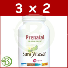 Pacote 3x2 Pré-Natal Multinutriente 90 Cápsulas Sura Vitasan