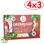 Pack 4x3 Drenalight Hot Plus 20 Ampollas Dietmed