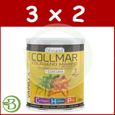 Pack 3x2 Collmar Colágeno Marinho Cúrcuma Baunilha 300Gr. Drasanvi