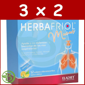 Pack 3x2 Herbafriol Mucus 12 Sobres Eladiet