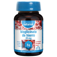 Bisglicinato de Ferro 20Mg 90 Comprimidos Naturmil