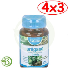 Pack 4x3 Complexo Orégano 1500Mg 60 Cápsulas Naturmil