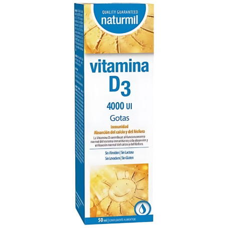 Vitamina D3 4000Ui Gotas 50Ml Naturmil