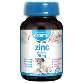 Picolinato de Zinco 20Mg 60 Comprimidos Naturmil