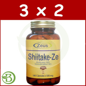 Pack 3x2 Shiitake-Ze 180 Cápsulas Zeus