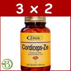 Pacote 3x2 Cordiceps-Ze 180 Cápsulas Zeus