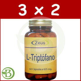 Pack 3x2 L-Triptófano 60 Cápsulas Zeus