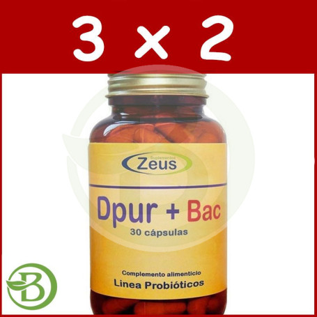 Pack 3x2 DPUR+BAC 30 Cápsulas Zeus