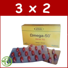 Pacote 3x2 Omega 50 30/20TG 120 Cápsulas Zeus