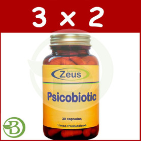 Pack 3x2 Psicobiotic 30 Cápsulas Zeus