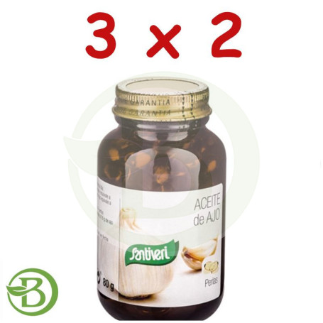 Pack 3x2 Aceite De Ajo 115 Perlas Santiveri