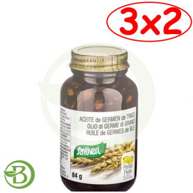 Pack 3x2 Aceite de Germen Trigo 120 Perlas Santiveri