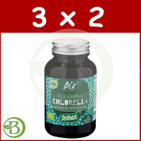 Pack 3x2 Alga Chlorella Bio 118 Comprimidos Santiveri