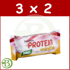 Pack 3x2 Barras de Proteína de Baunilha 35Gr. Santiveri