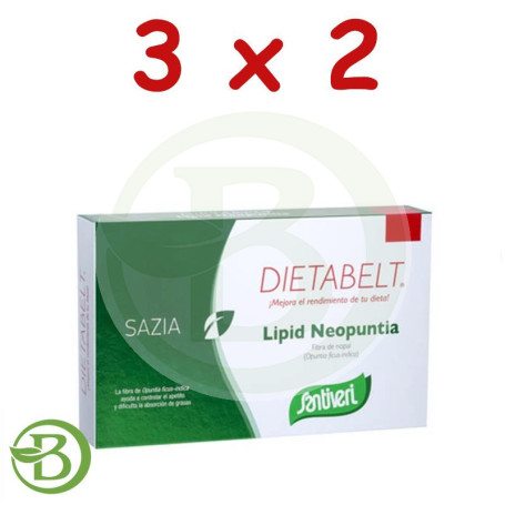 Pack 3x2 Db-Sazia Lipid Neopuntia 60 Cápsulas Santiveri