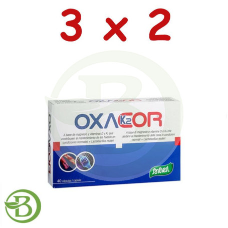 Pack 3x2 Oxacor K-2 40 Cápsulas Santiveri