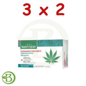 Pack 3x2 Cannabiactive Forte 20 Perlas Santiveri