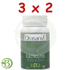 Pacote 3x2 Eletrólitos 60 Cápsulas Keto Drasanvi