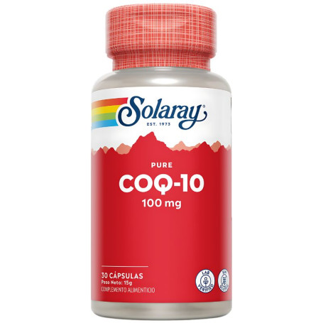 Coq10 Puro 100Mg 30 Cápsulas Solaray