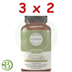 Pacote 3x2 Moringa 720Mg 60 Cápsulas Vegetais Herbora