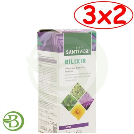 Pack 3x2 Bilixir Jarabe 240Ml. Santiveri