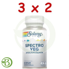 Pacote 3x2 Spectro Multi Vita Min 60 Cápsulas Solaray