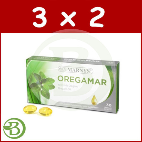 Pack 3x2 Oregamar 30 Cápsulas Marnys