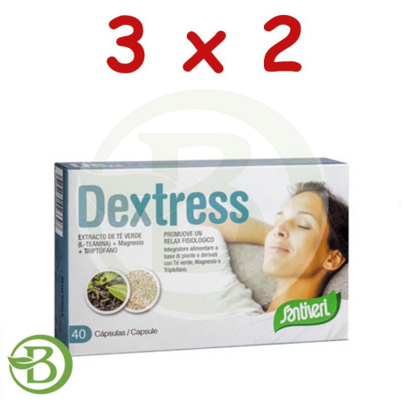 Pack 3x2 Dextress 40 Cápsulas Santiveri