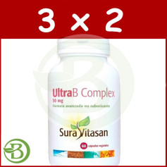 Pacote 3x2 Complexo Ultra B 60 Cápsulas Sura Vitasan