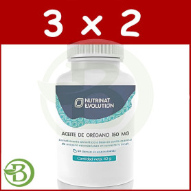 Pack 3x2 Aceite De Oregano 150Mg 60 Capsulas Nutrinat Evolution