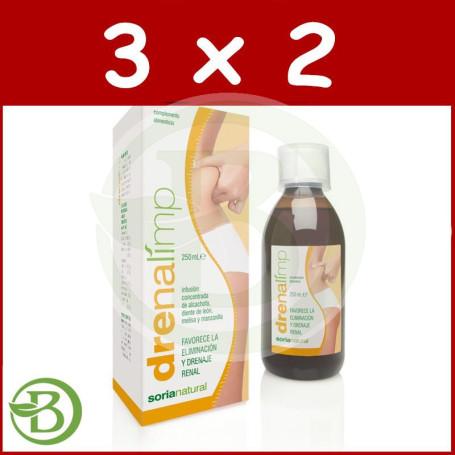 Pack 3x2 Drenalimp 250Ml. Soria Natural