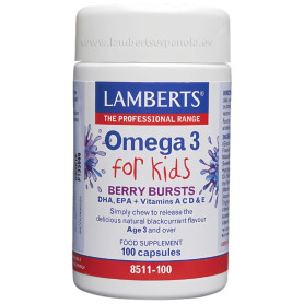 Omega 3 para crianças com Dha 100Mg/Epa 14Mg 100 cápsulas Lamberts