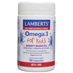 Omega 3 para Niños con Dha 100Mg/Epa 14Mg 60 Cápsulas Lamberts