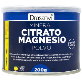 Citrato de Magnésio Mineral em Pó Sabor Limão 200Gr Drasanvi