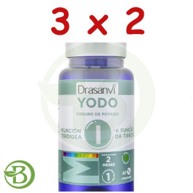 Pack 3x2 Mineral Yodo 60 Comprimidos Drasanvi