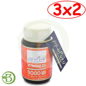 Pack 3x2 Vitamina D3 1000 100 Comprimidos Estado Puro