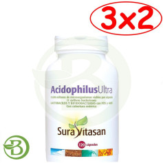 Pacote 3x2 Acidophilus Ultra 120 Cápsulas Sura Vitasan