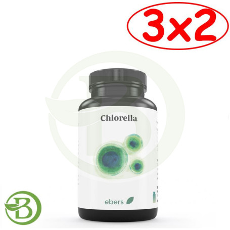 Pack 3x2 Chlorella 400 Mg 90 Comp Ebers