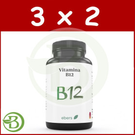 Pack 3x2 Vitamina B12 60 Comp Ebers