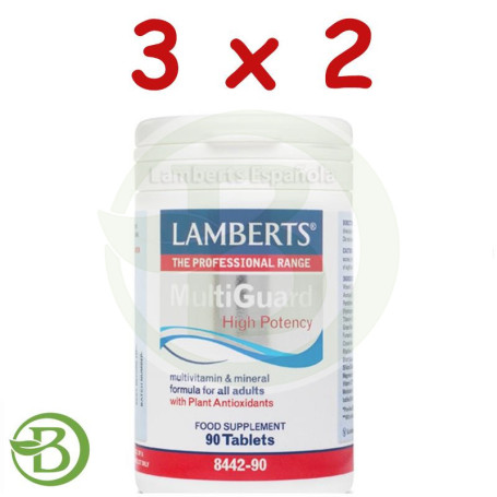 Pack 3x2 MultiGuard 90 Tabletas Lamberts