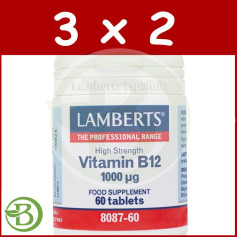 Pacote 3x2 VITAMINA B12 1000Mg. LAMBERTS