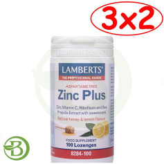 Pacote 3x2 Pastilhas Zinc Plus Lamberts