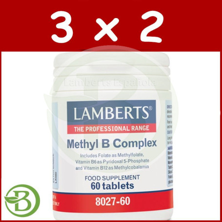 Pack 3x2 Methyl B Complex 60 Tabletas Lamberts