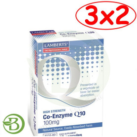 Pack 3x2 CoQ10 100Mg. 60 Cápsulas Lamberts