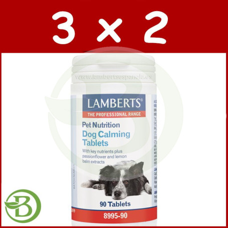 Pack 3x2 Tabletas Calmantes para Perros 90 Tabletas