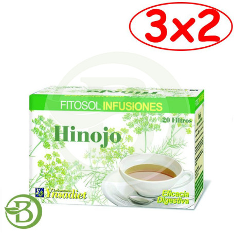 Pack 3x2 Hinojo 20 Filtros Ynsadiet