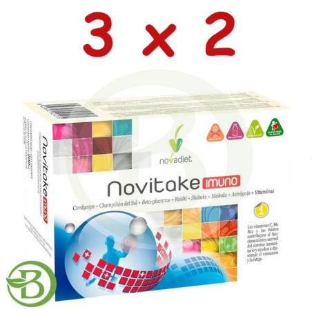 Pack 3x2 Novitake Imuno 20 Viales Novadiet